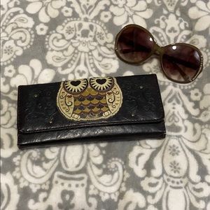 Owl Loungefly tri fold wallet